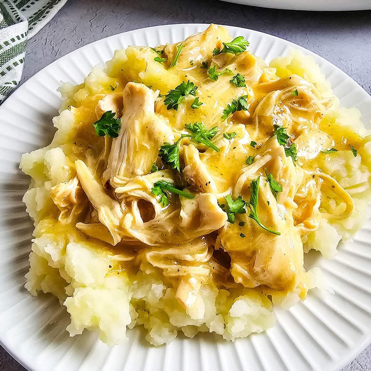 slow cooker chicken and gravy featured image