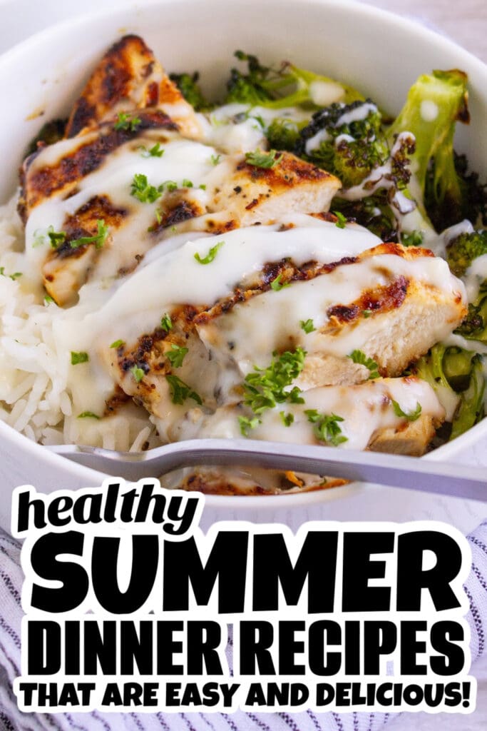 summer dinner recipes -Chicken and Broccoli Bowls