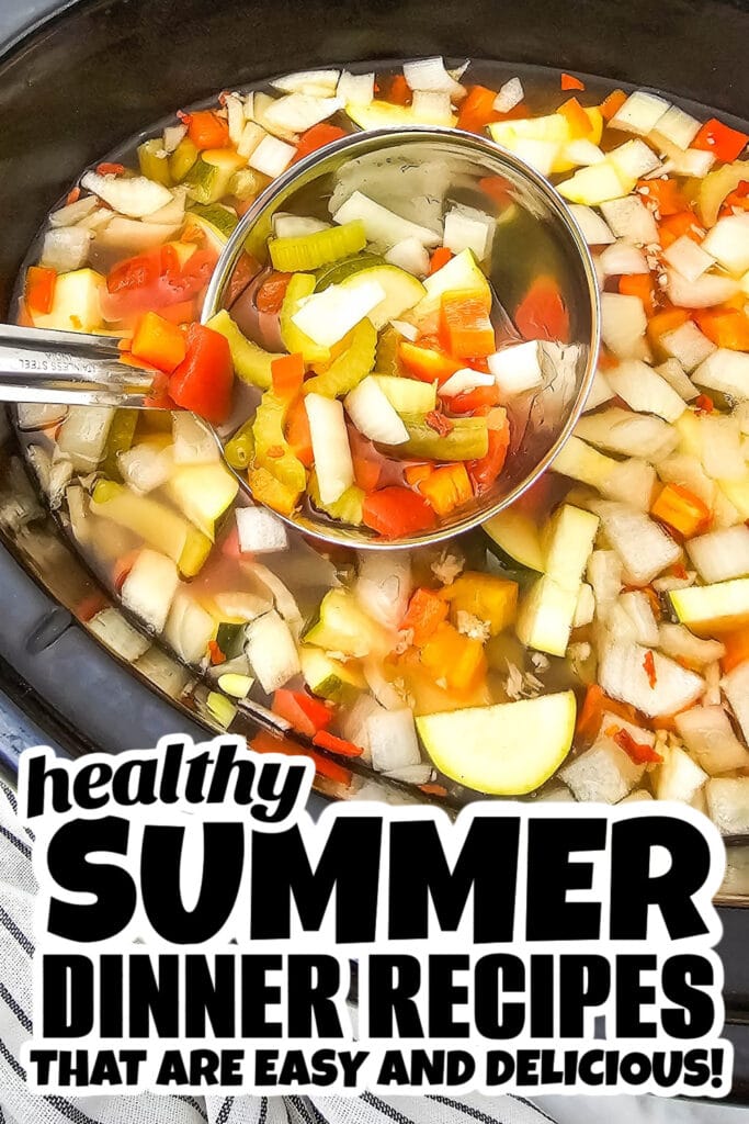 summer dinner recipes - Crockpot Summer Vegetable Soup