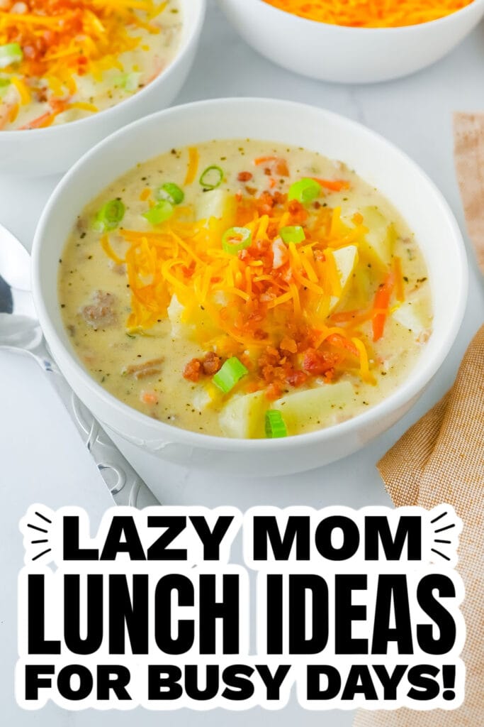 1lazy mom dinner ideas - One-Pot Cheeseburger Soup