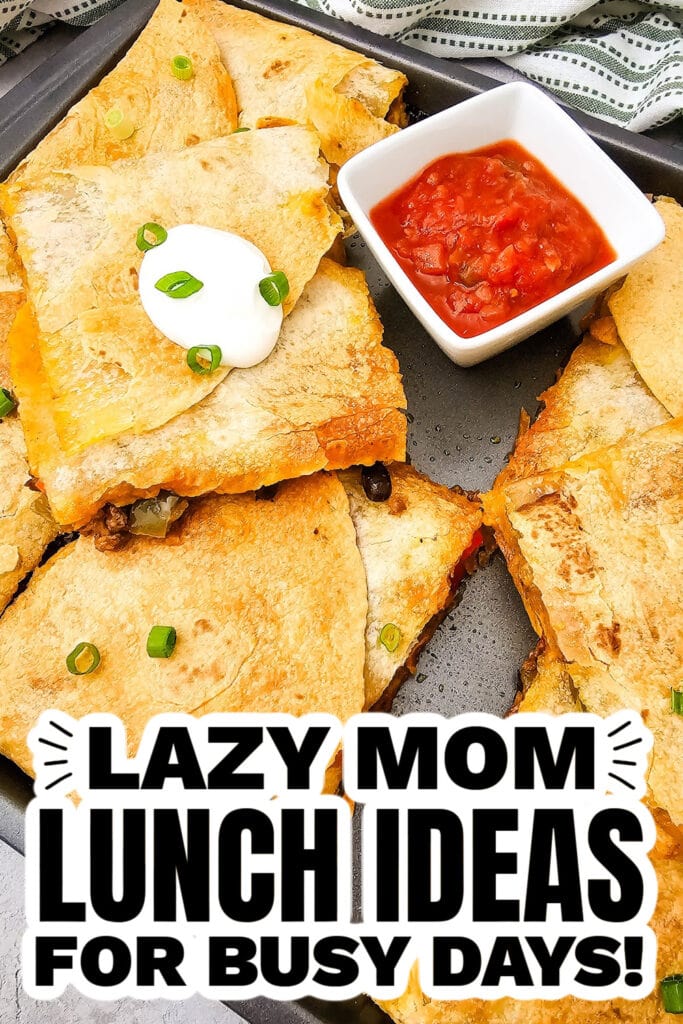 1lazy mom dinner ideas - Sheet Pan Tex Mex Quesadillas