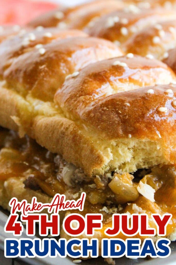 4th of July Brunch Ideas-Cheeseburger Sliders