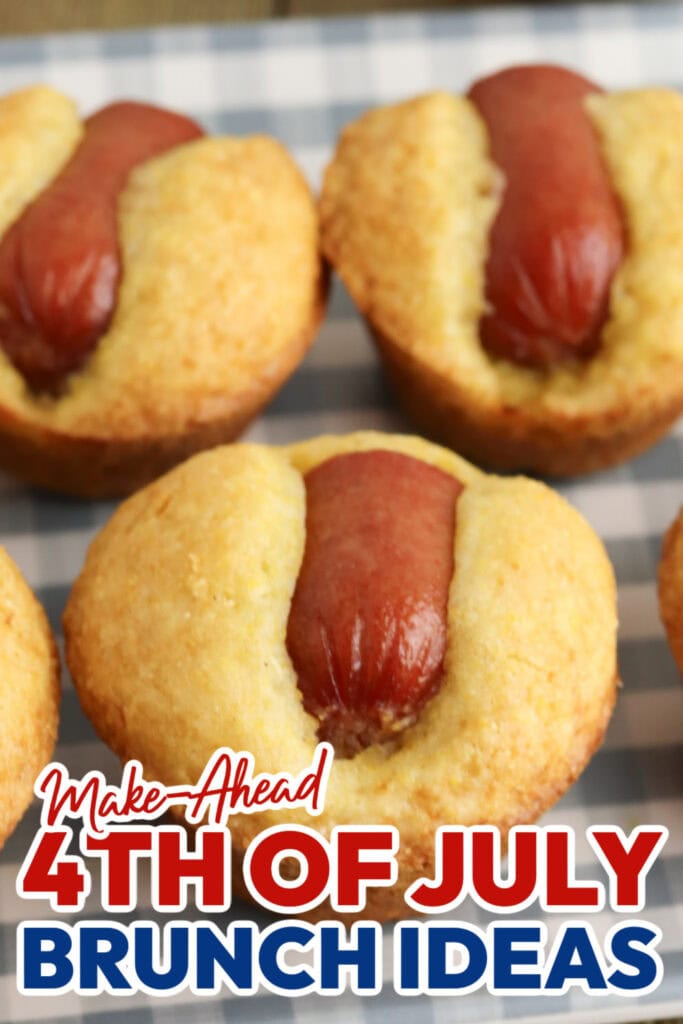 4th of July Brunch Ideas-Corndog Mini Muffins
