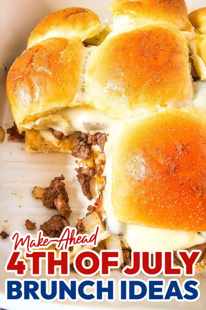 4th of July Brunch Ideas-Mushroom & Swiss Sliders