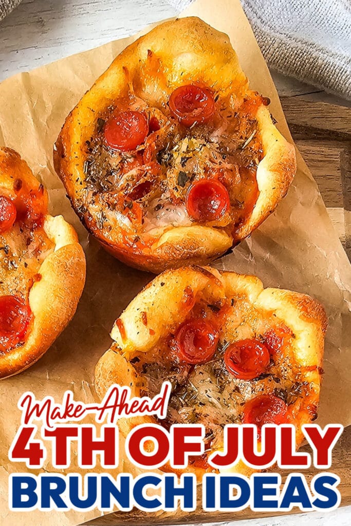 4th of July Brunch Ideas-Pepperoni Pizza Puffs
