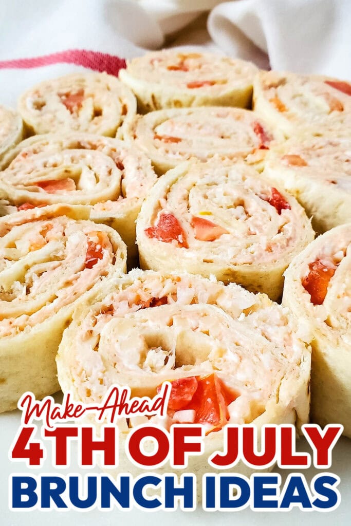 4th of July Brunch Ideas-Seafood Pinwheels