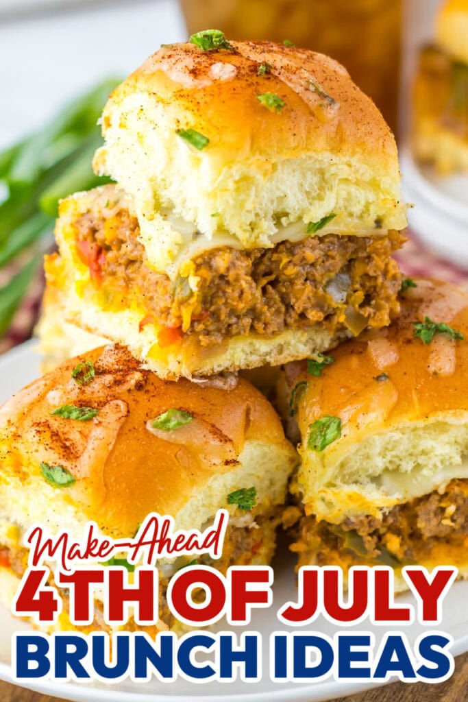 4th of July Brunch Ideas-Sloppy Joe Enchilada Sliders