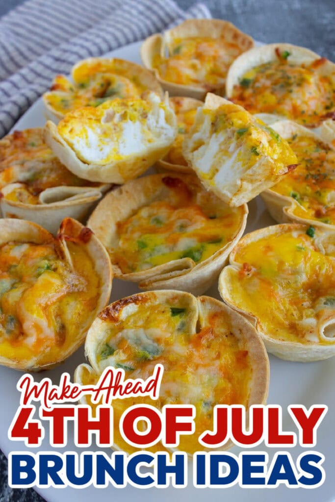 4th of July Brunch Ideas-Three Cheese Mini Quiches