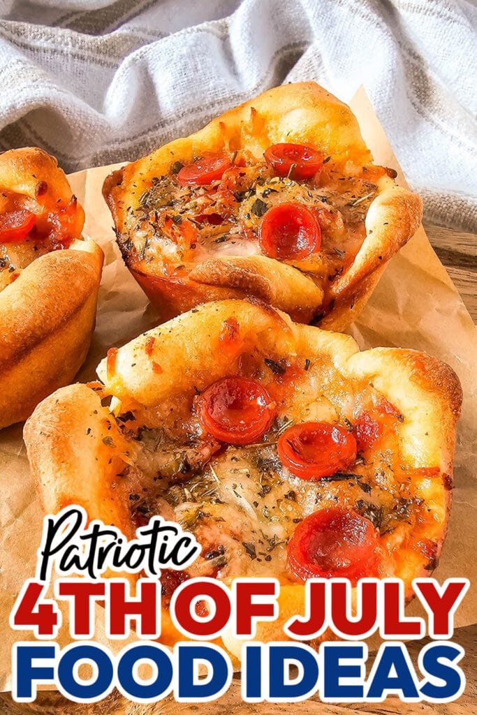 4th of July Food Ideas-Pepperoni Pizza Puffs