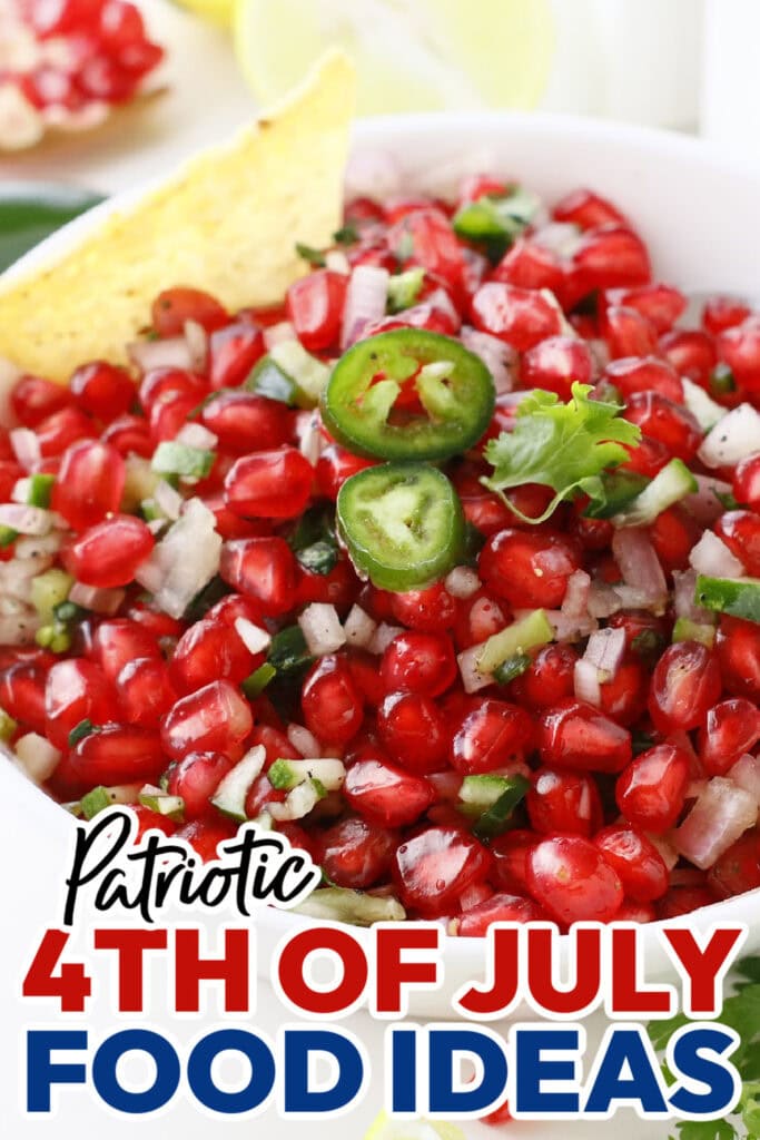 4th of July Food Ideas-Pomegranate Salsa