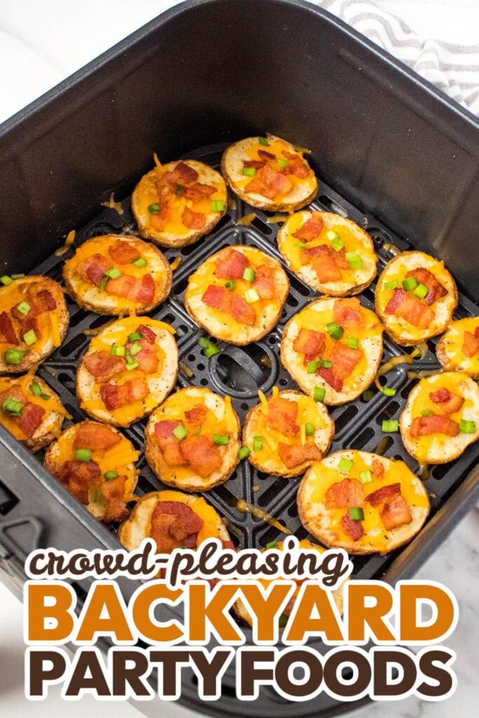 Backyard Party Foods-Bacon and Cheese Potato Slices