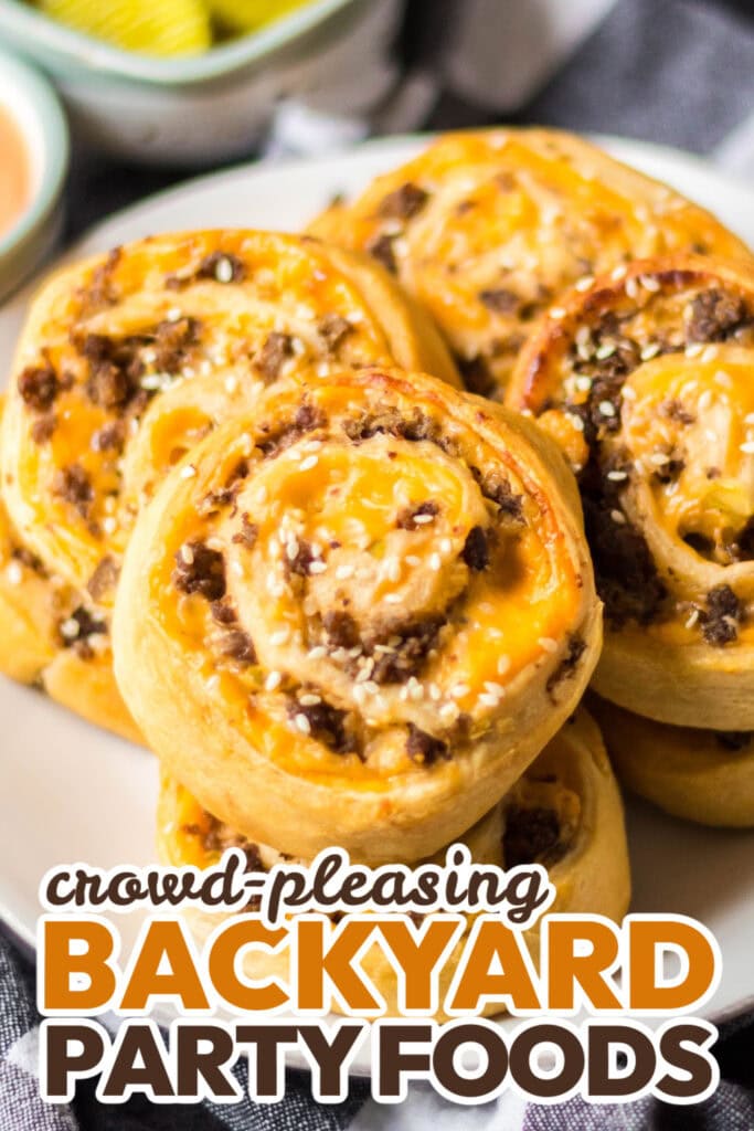 Backyard Party Foods-Big Mac Pinwheels