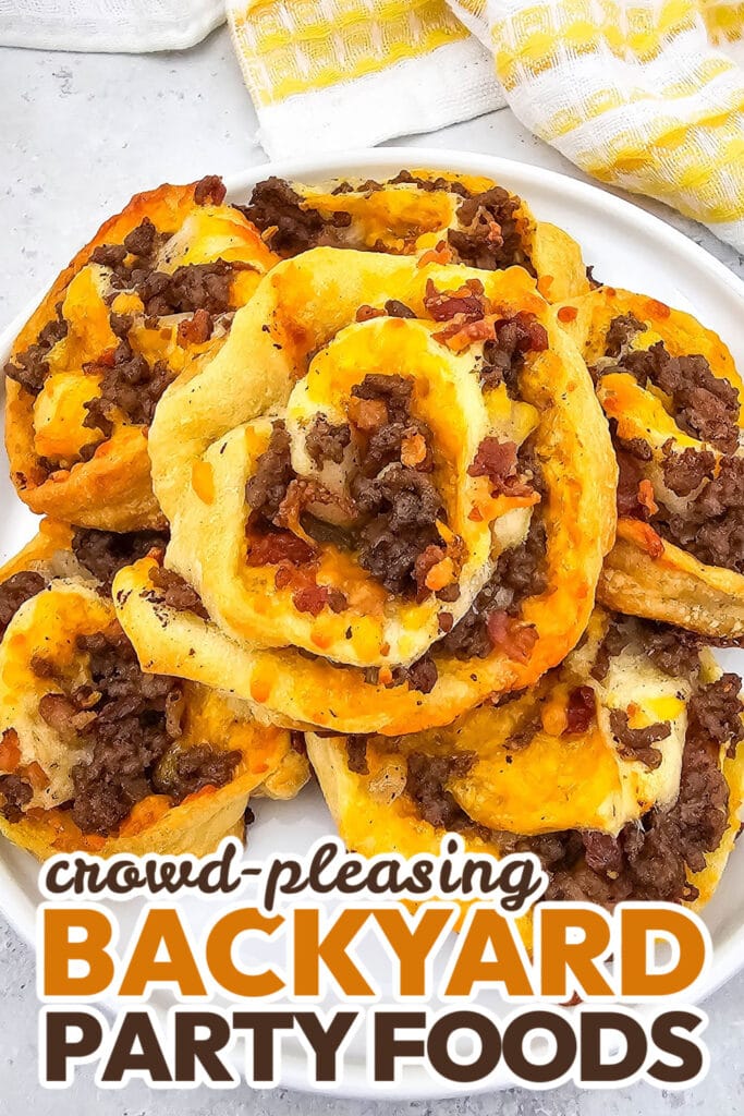 Backyard Party Foods-Cheeseburger Pinwheels