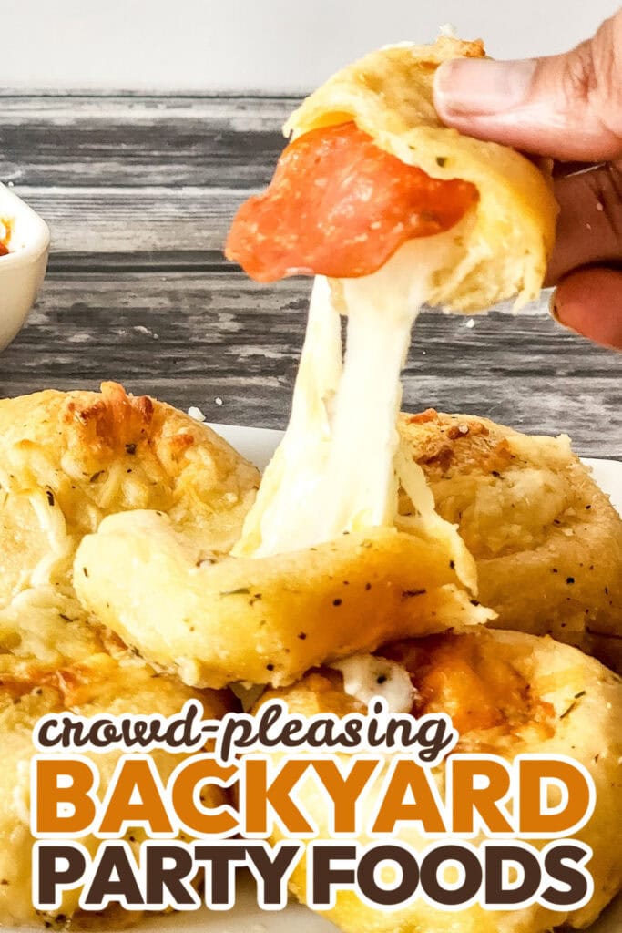 Backyard Party Foods-Cheesy Pepperoni Pizza Biscuits