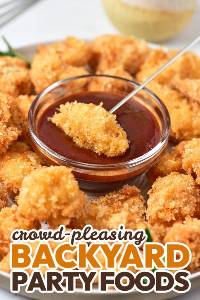 Backyard Party Foods-Crispy Popcorn Chicken Bites
