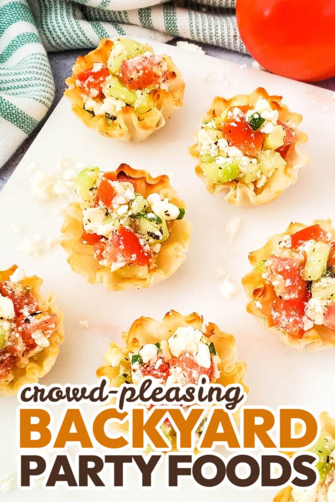 Backyard Party Foods-Mediterranean Feta Bites