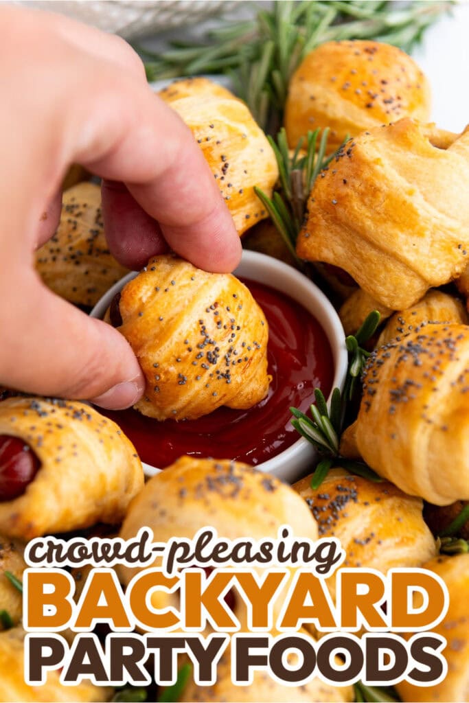 Backyard Party Foods-Mini Piggies in a Blanket