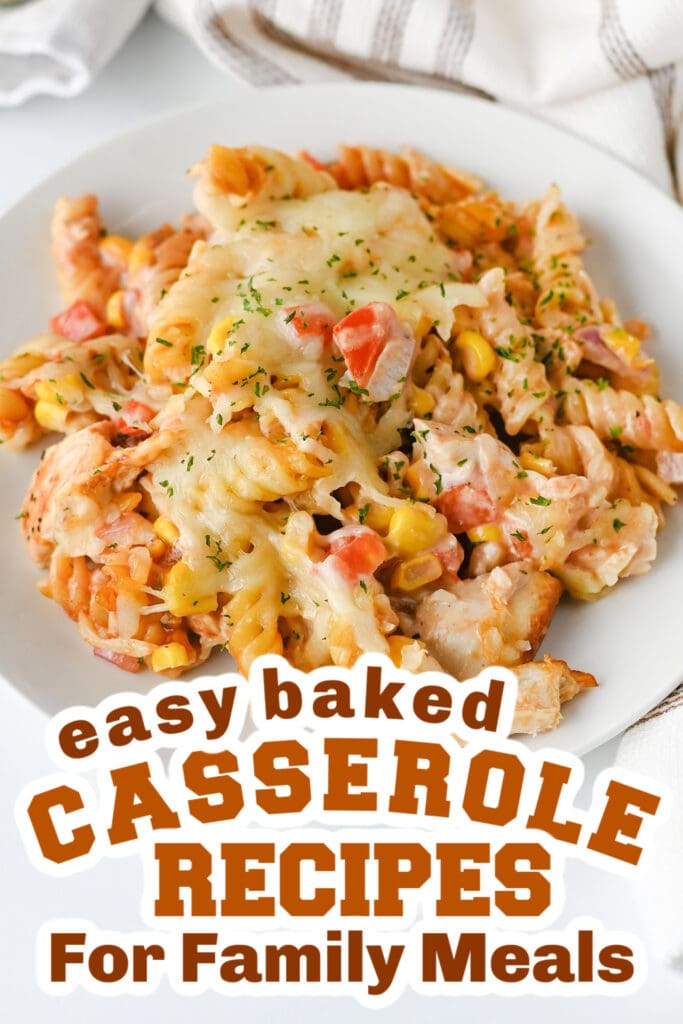 Casserole Recipes-BBQ Ranch Chicken Pasta Bake Casserol