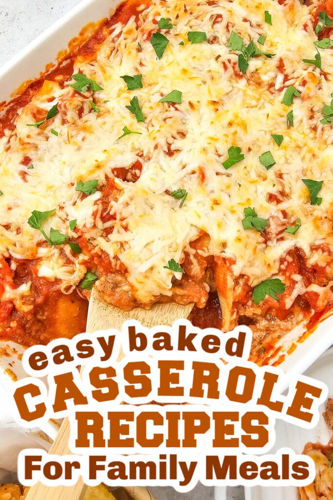 Casserole Recipes-Cheesy Italian Stuffed Shells Casserole