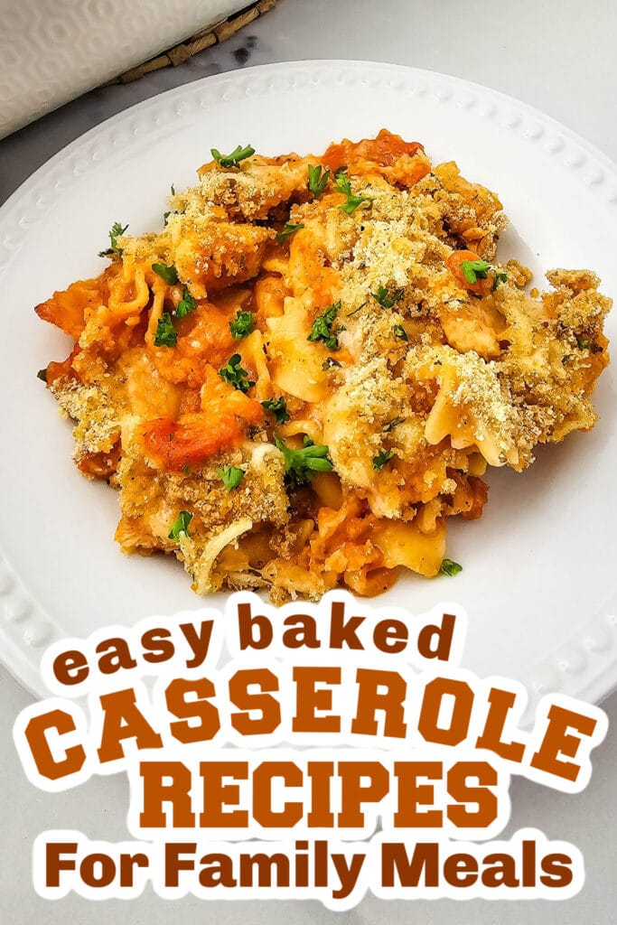 Casserole Recipes-Dump-and-Bake Chicken Parmesan Casserole