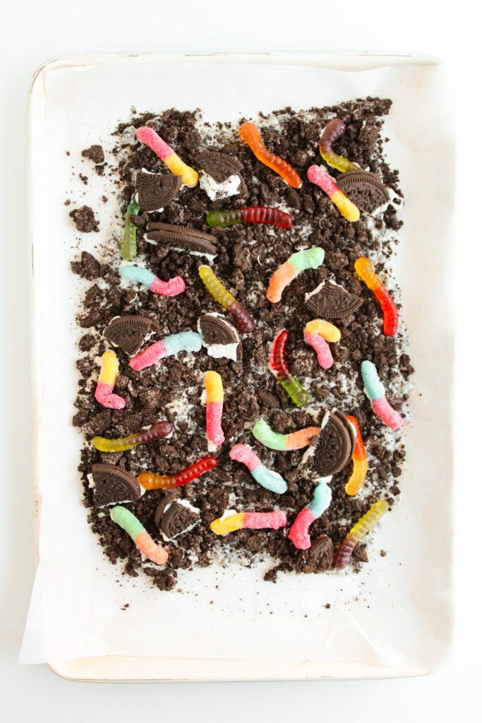 Dirt Cake Bark Process Photo 