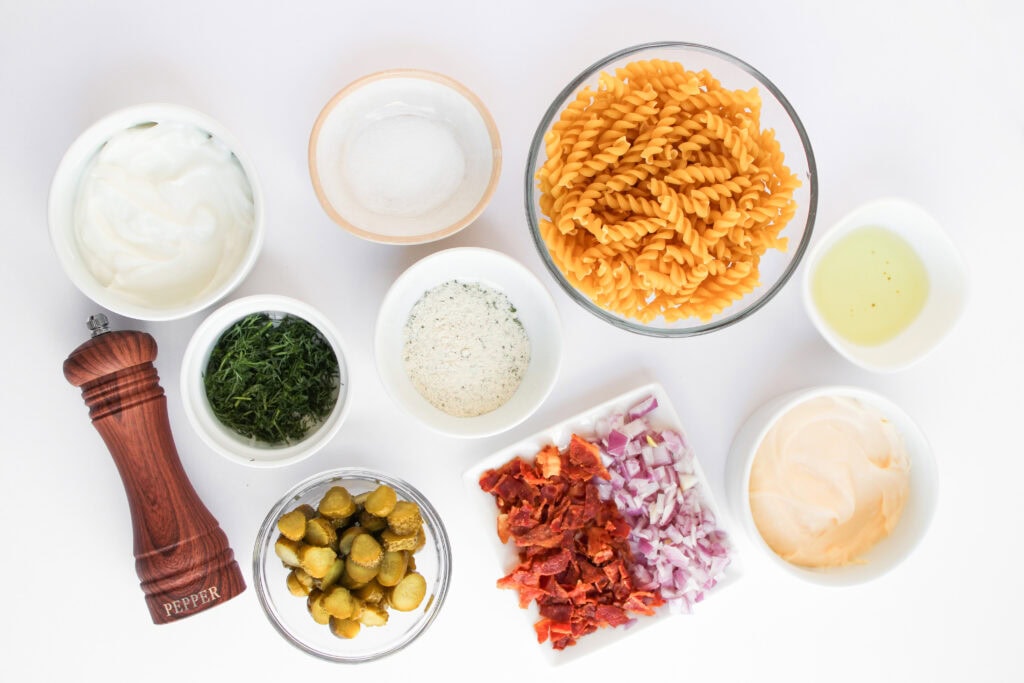 Dill Pickle Pasta Salad