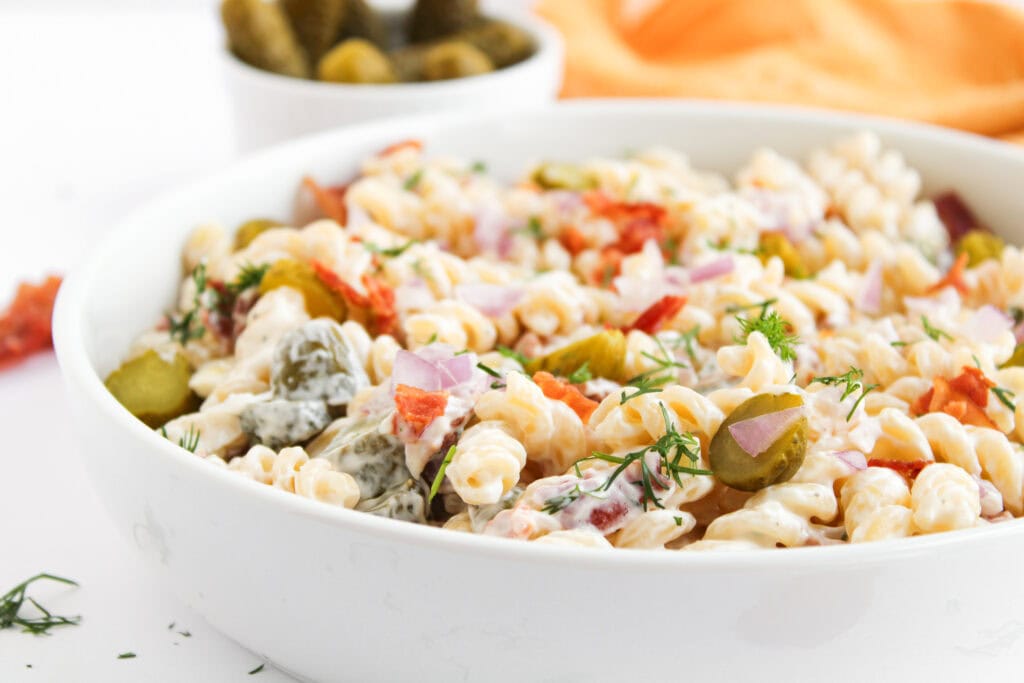 Dill Pickle Pasta Salad