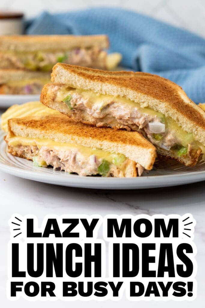 Lazy Mom Lunch Ideas - Classic Tuna Melt Sandwich