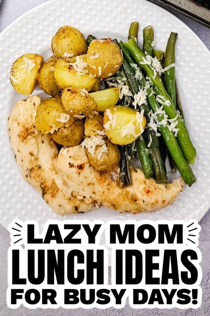 Lazy Mom Lunch Ideas - Sheet Pan Garlic Parmesan Chicken