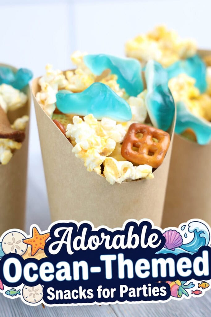 Ocean-Themed Party Food- Fin-tastic Shark Snack Cups