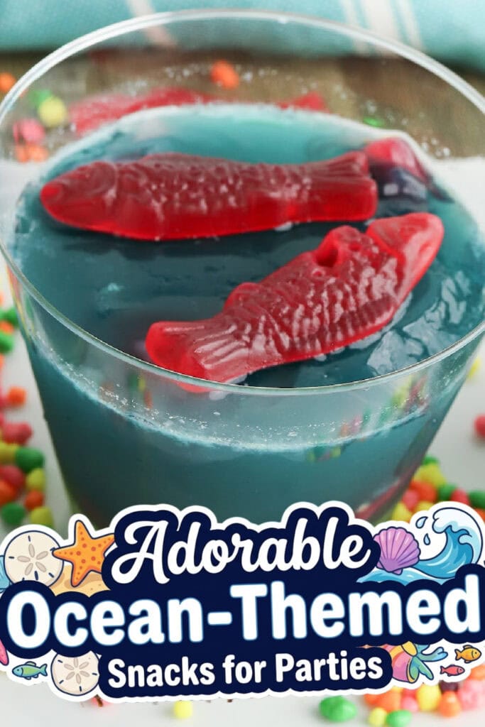 Ocean-Themed Party Food- Fish Bowl Jello Cups