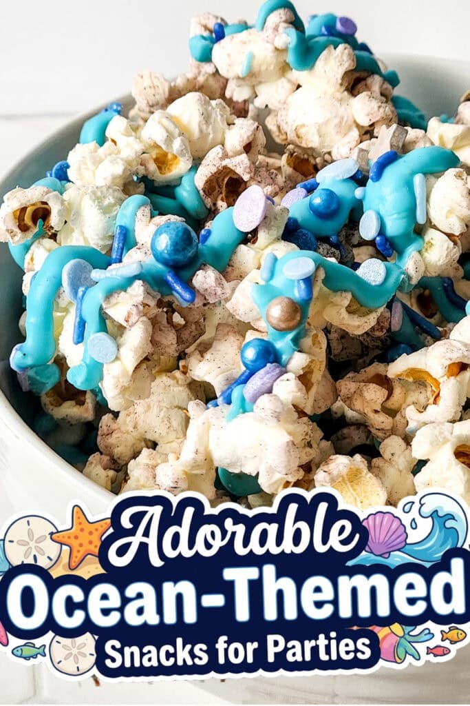 Ocean-Themed Party Food- Little Mermaid Popcorn