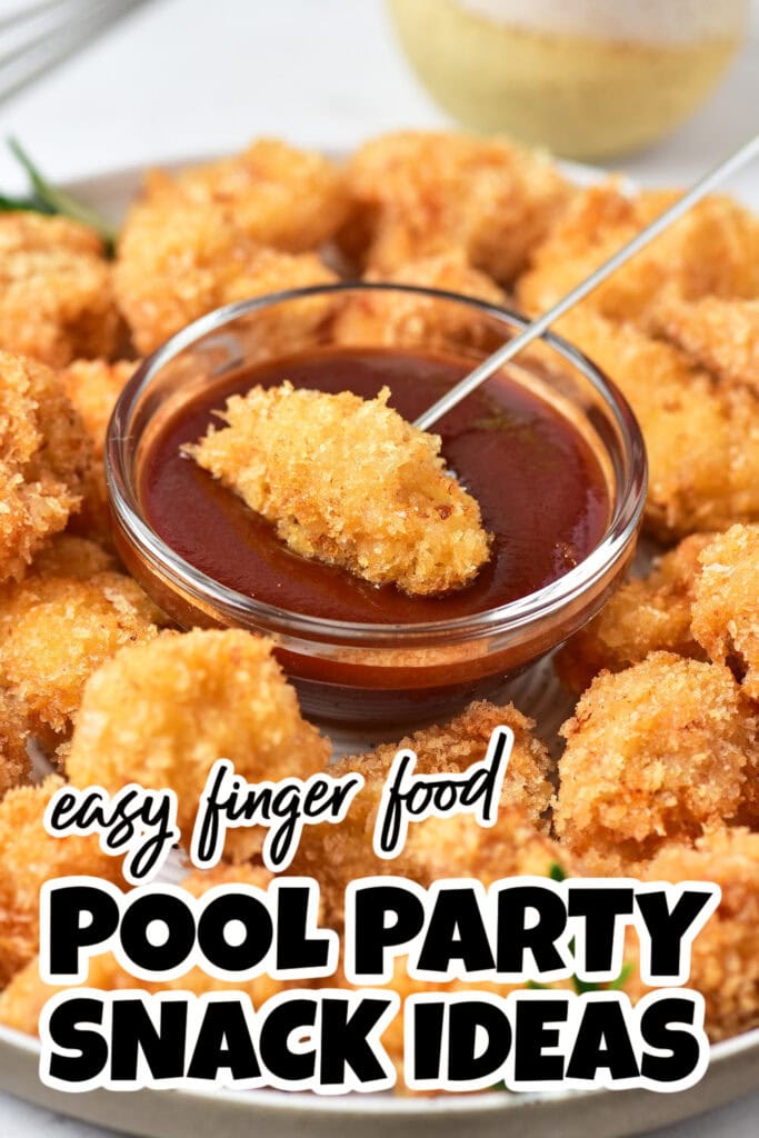 Pool Party Snack Ideas-Crispy Popcorn Chicken Bites