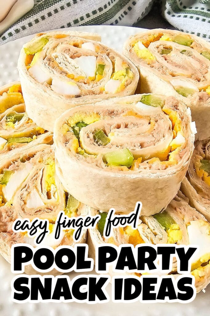 Pool Party Snack Ideas-Tuna Salad Pinwheels