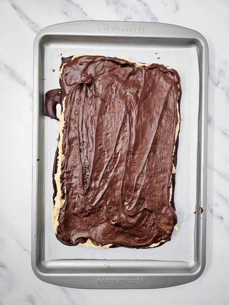 Cookie Dough Bark Process Photo