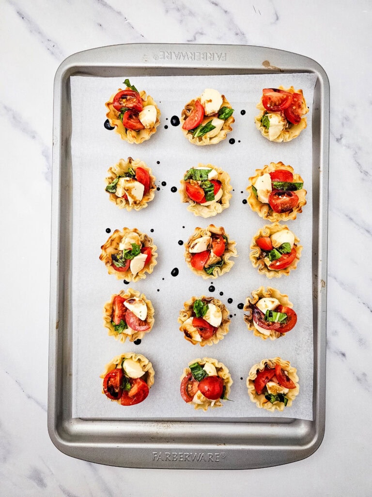 Mini Caprese Cups Process Photo