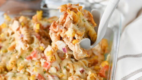 bbq chicken ranch casserole featured image