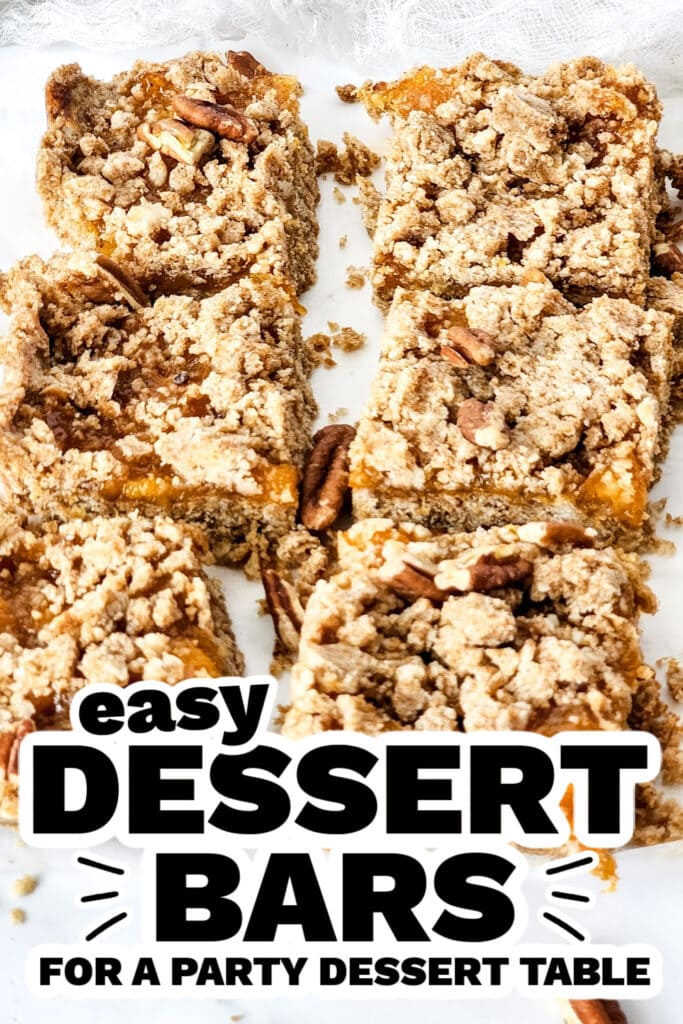dessert bars - Brown Butter Peach Bars