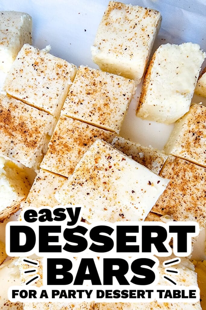 dessert bars - Eggnog Fudge