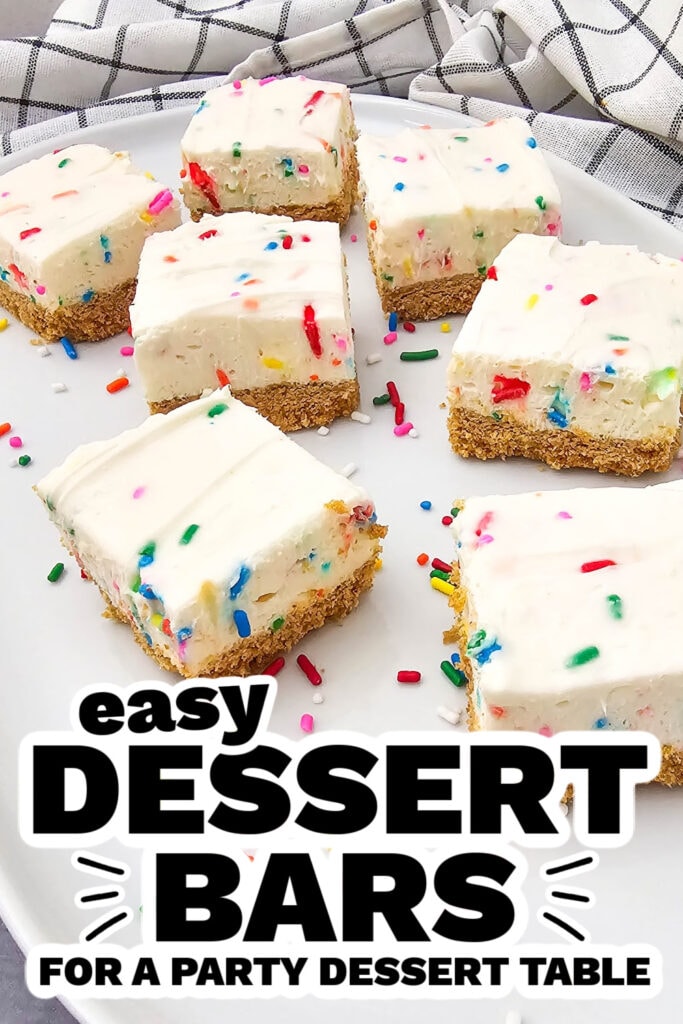 dessert bars -Funfetti Cheesecake Bars