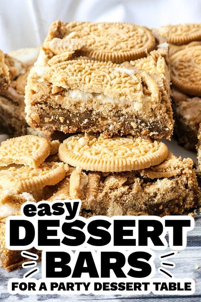 dessert bars - Golden Oreo Blondies