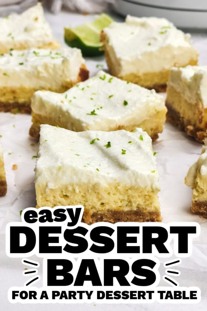 dessert bars -Key Lime Cheesecake Pie Bars