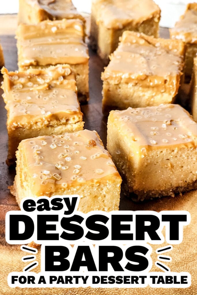 dessert bars -Mini Dulce de Leche Cheesecake Squares