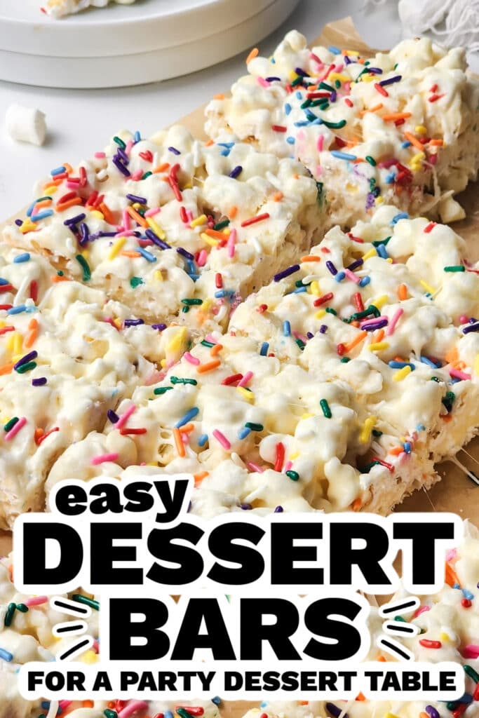 dessert bars -Popcorn Marshmallow Treats