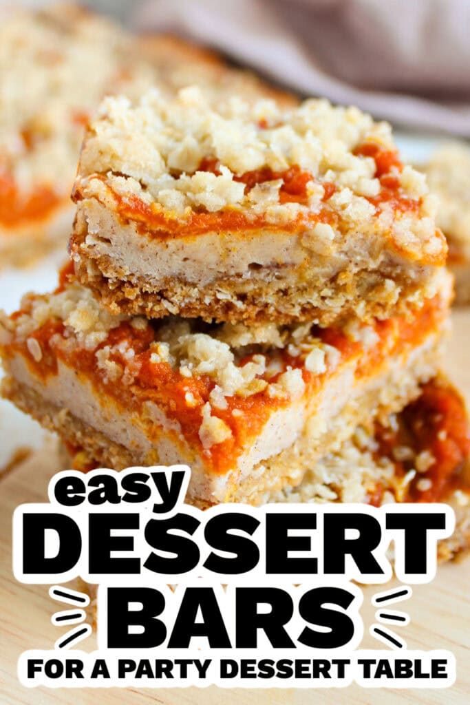 dessert bars -Pumpkin Cream Cheese Bars