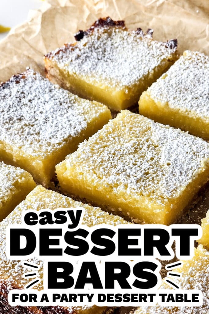 dessert bars -Simple Lemon Bars