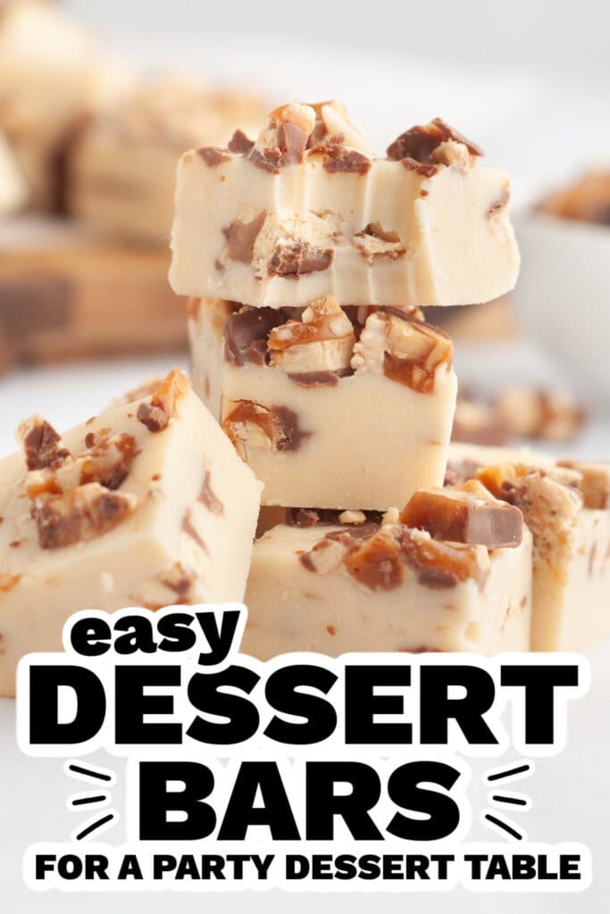 dessert bars - Snickers Fudge
