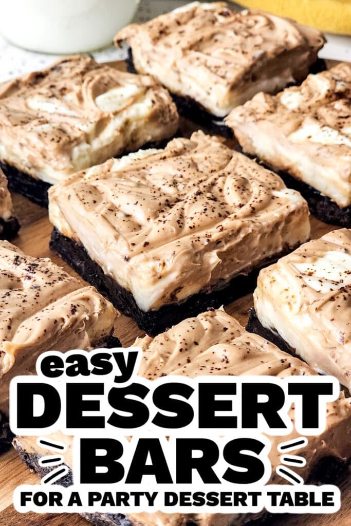 dessert bars - espresso swirl bars