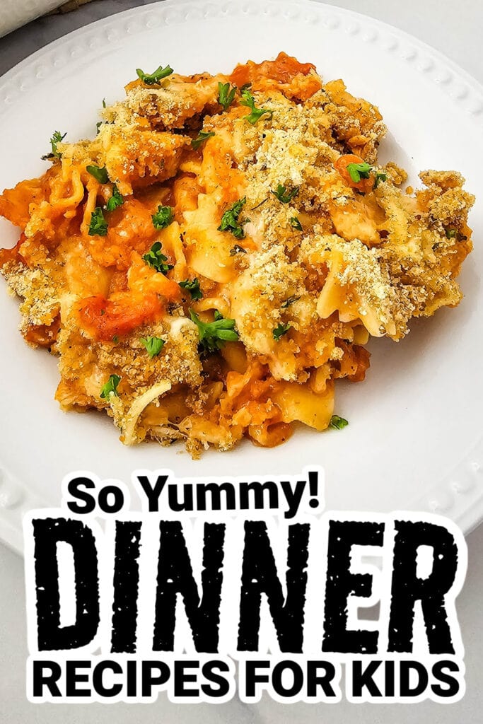 dinner recipes for kids - Dump-and-Bake Chicken Parmesan Casserole