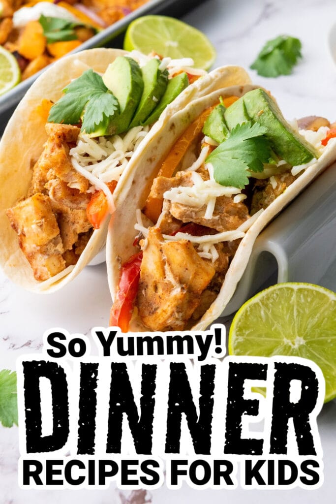 dinner recipes for kids - Sheet Pan Chicken Fajitas